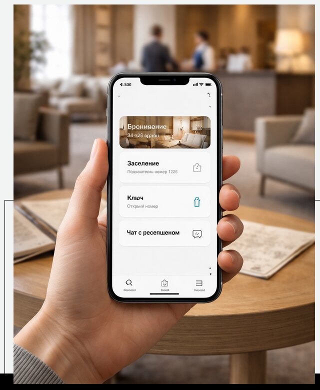 Мобильное приложение для гостей отеля в Карабулаке, управление сервисом